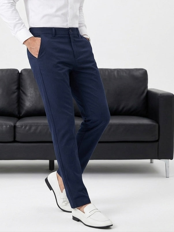 Hümra Lacivert Slim Fit Chino Pantolon