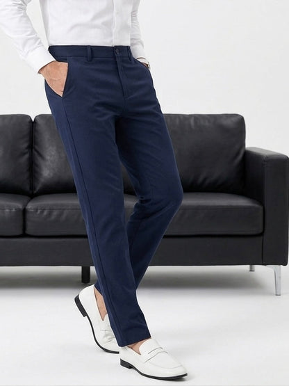 Hümra Lacivert Slim Fit Chino Pantolon