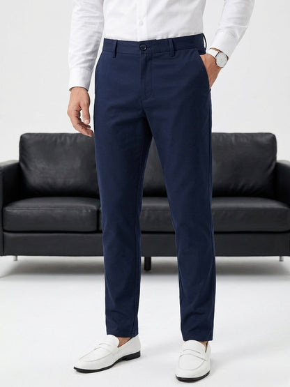 Hümra Lacivert Slim Fit Chino Pantolon