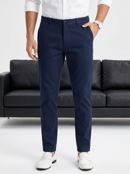 Hümra Lacivert Slim Fit Chino Pantolon