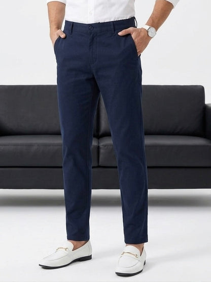 Hümra Lacivert Slim Fit Chino Pantolon