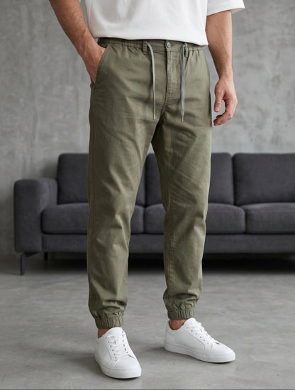 Hümra Haki Lastikli Paça Jogger Pantolon