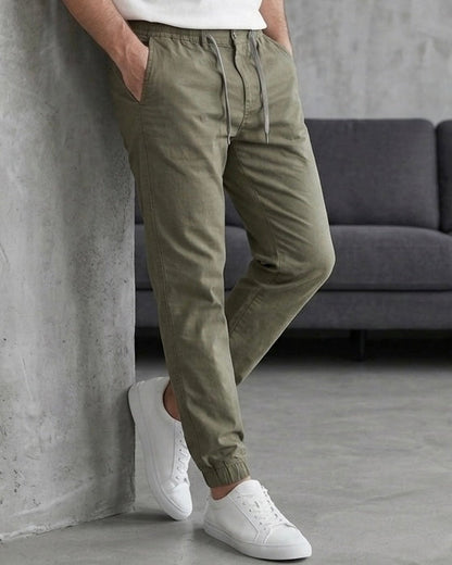 Hümra Haki Lastikli Paça Jogger Pantolon