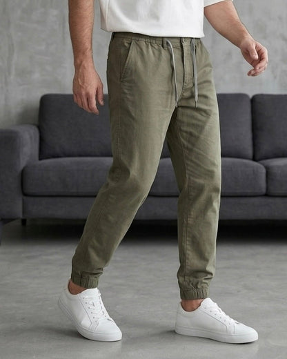 Hümra Haki Lastikli Paça Jogger Pantolon
