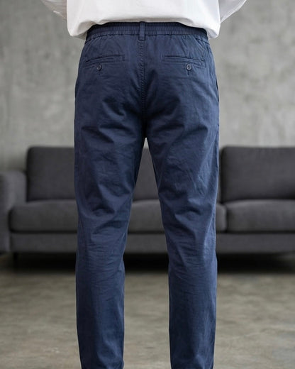 Hümra Lacivert Lastikli Paça Jogger Pantolon