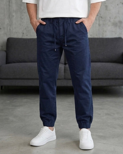 Hümra Lacivert Lastikli Paça Jogger Pantolon
